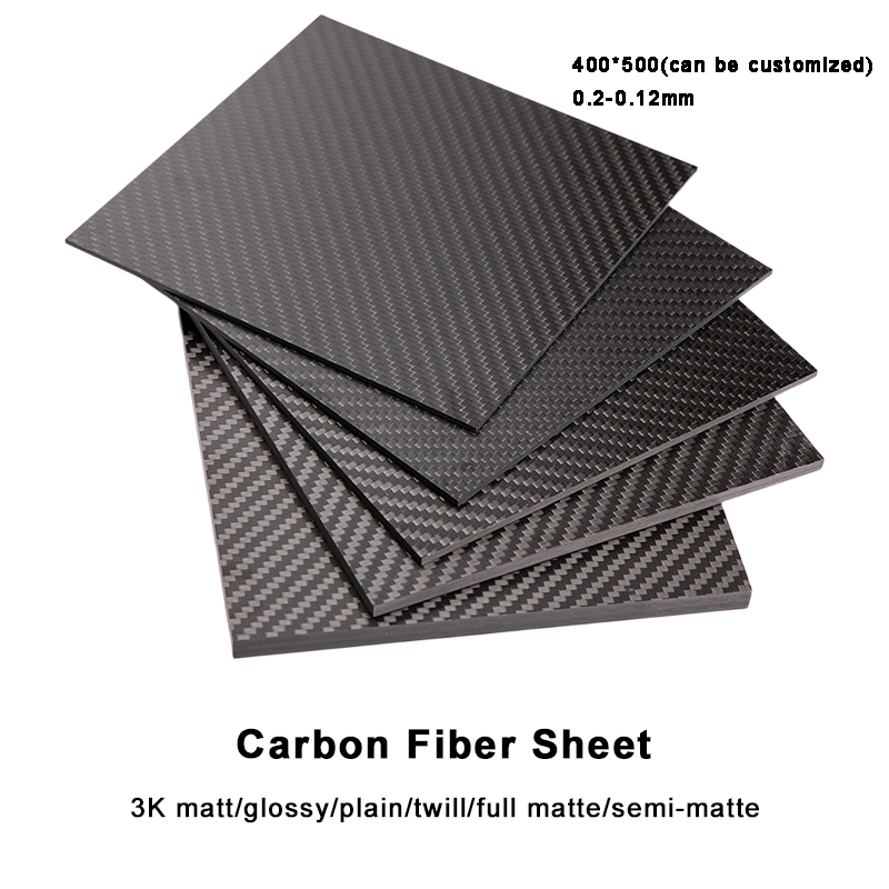 Folha de fibra de carbono de alta resistência de 3k para venda